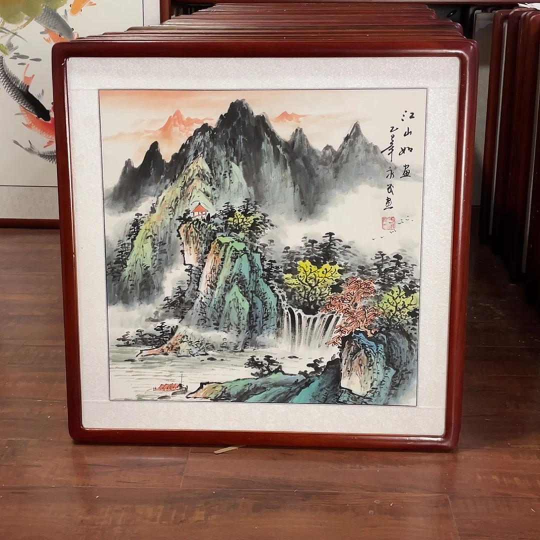 国画带框尺寸63*63厘米