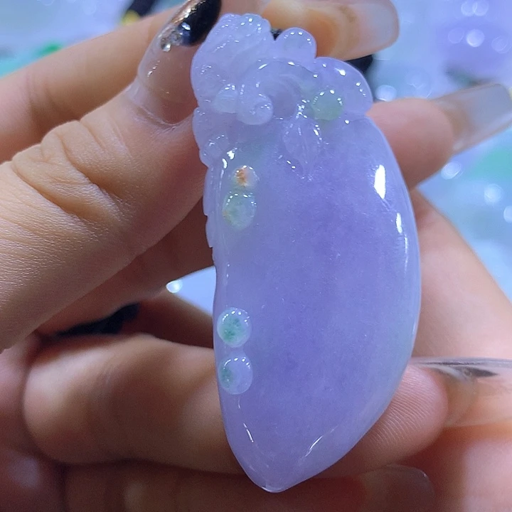 颈饰未镶嵌翡翠天然翡翠A货吊坠