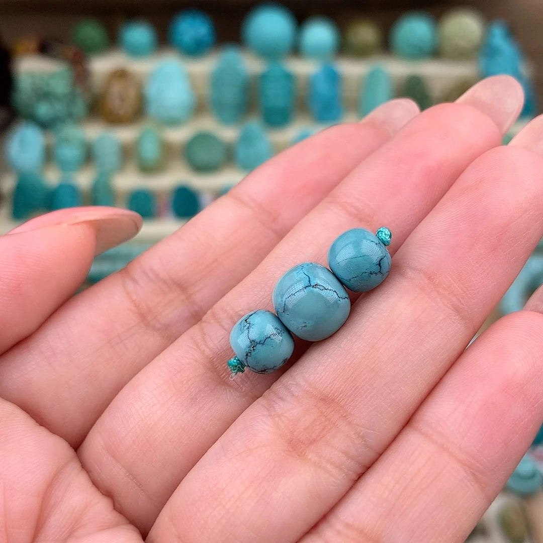 未镶嵌绿松石珠宝奇石