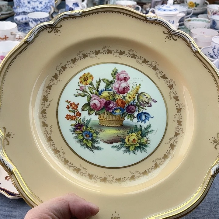 中古欧瓷瓷器小房子