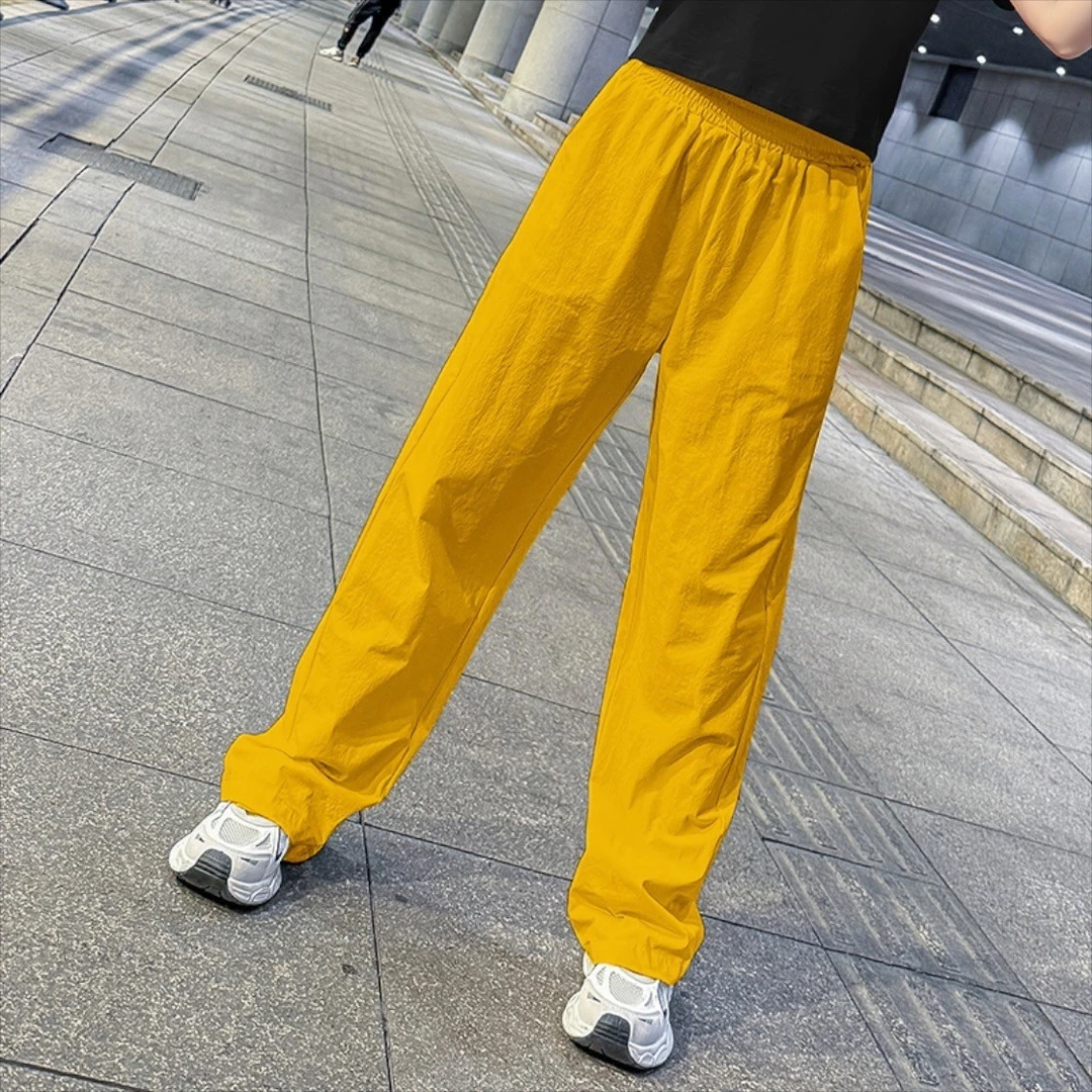 【直筒小脚裤】冰丝速干广场舞服装新款女跳舞运动时尚裤健身操