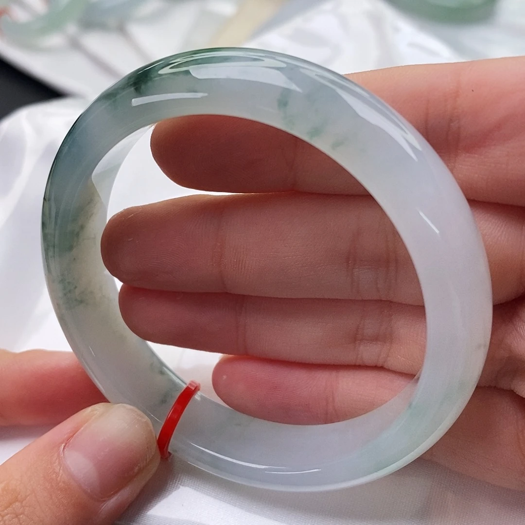 翡翠未镶嵌手镯54 55