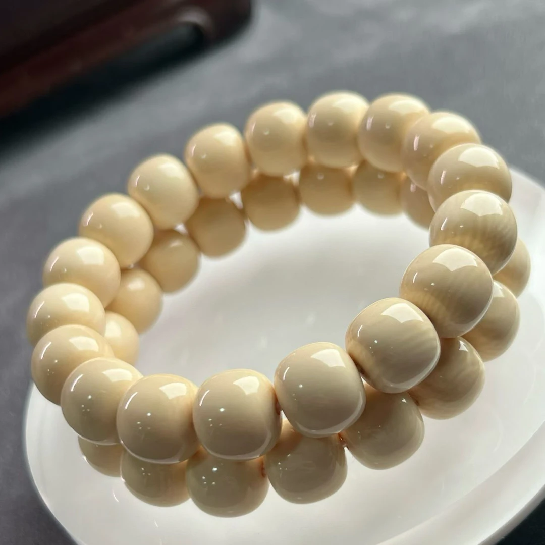 【小熊猛犸】爆款！5A猛犸象牙11*12老型牙芯手串全品毕业级文玩手串