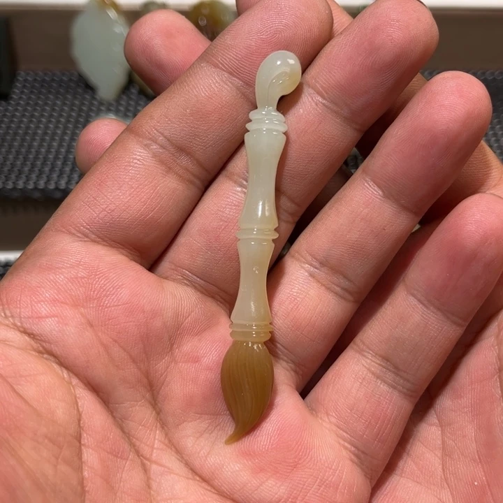 和田玉未镶嵌吊坠(不含链)