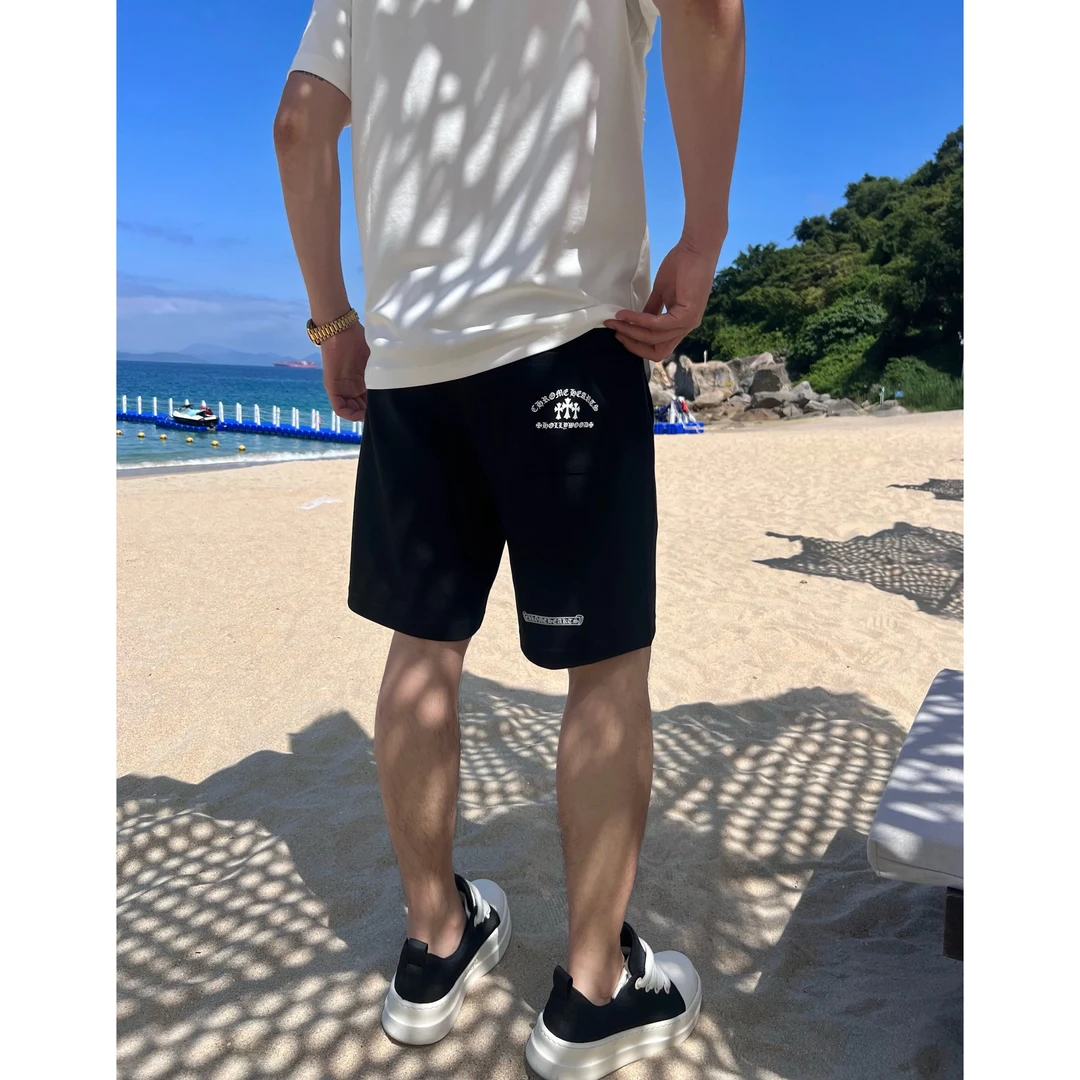 【海岛短裤】夏日清爽CH十字梵文男士个性百搭休闲宽松短裤WYG6727