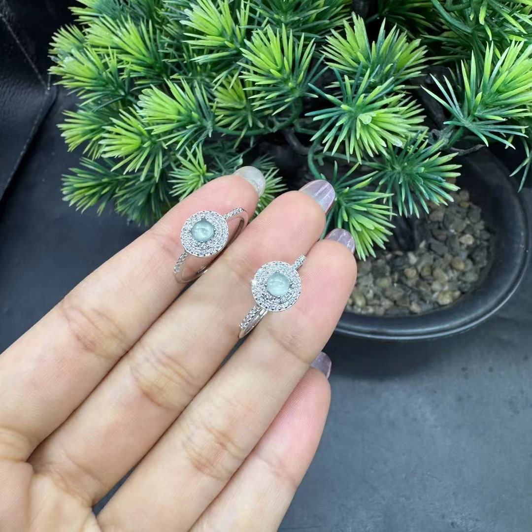 【玉经纶】40252/Q31-天然A货翡翠戒指-多样性发其一