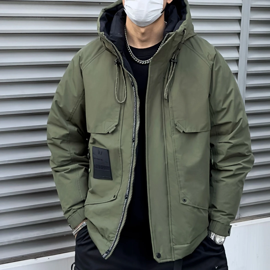 *96060#【绿野山茶】冬季休闲时尚保暖加厚羽服国标外套