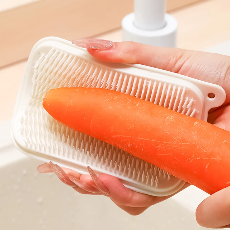 果蔬清洁刷多功能厨房水槽砧板缝隙小刷子可任意弯曲清洗蔬菜神器