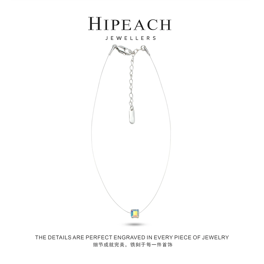 镀K金 浮梦方糖项链HTMKML002