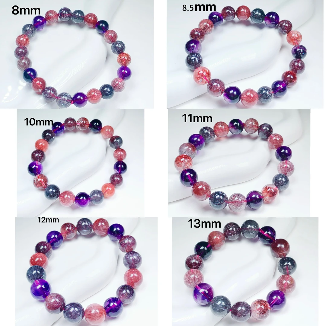 【云上叙】超七单圈手串-多样性发其一-8mm-13mm-V38393~KT（东哥）
