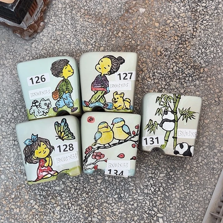 用***3紫砂花盆粗陶材质多肉花盆