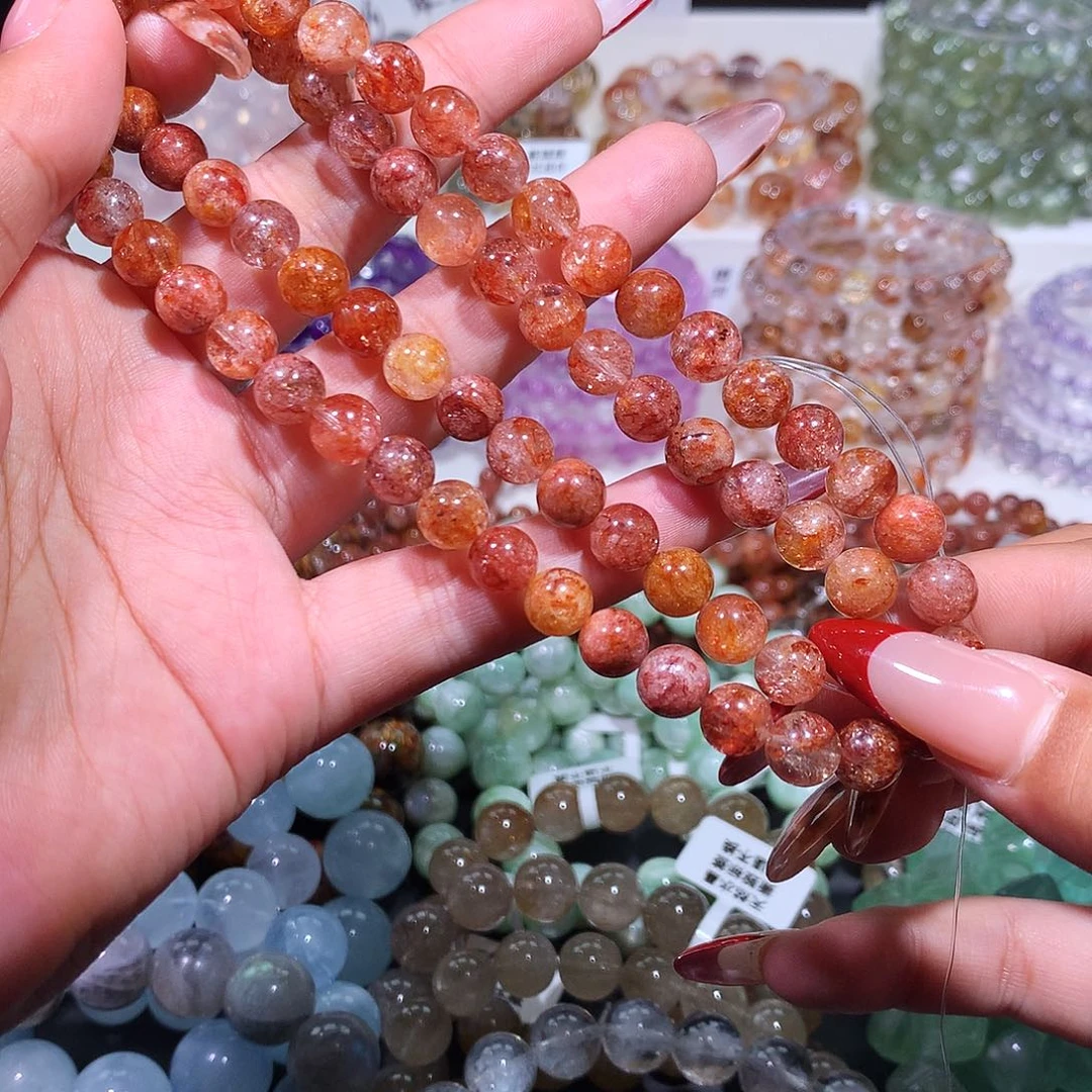 未镶嵌手链水晶高品骸骨闪灵胶花多圈8