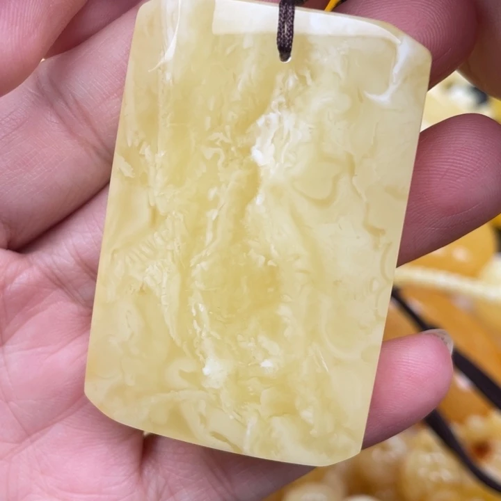 裸石蜜蜡未镶嵌蜜蜡平安无事牌