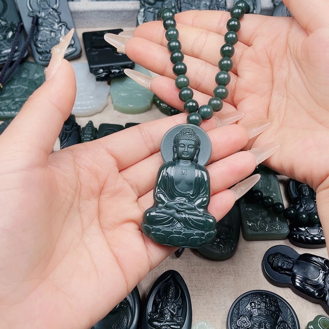 和田玉未镶嵌颈饰?***大