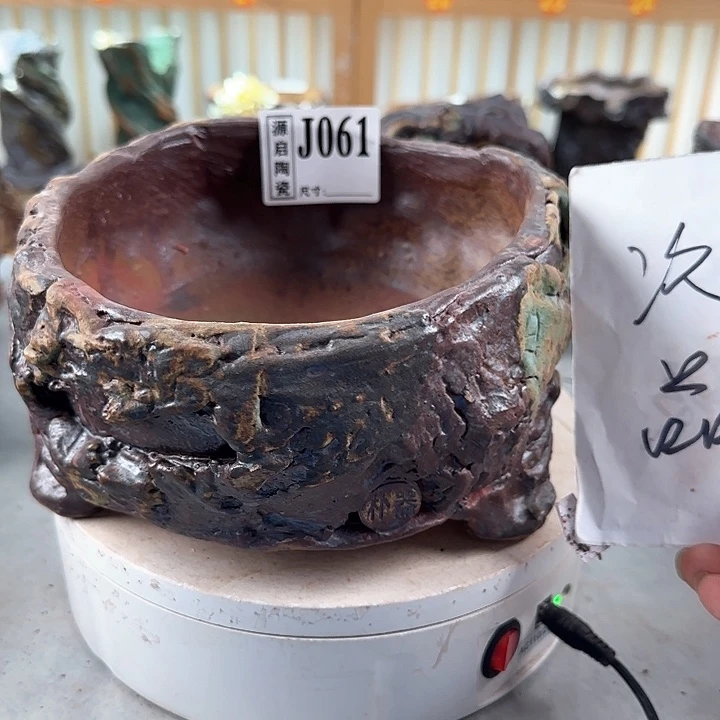 紫砂花盆景德镇陶瓷多肉花盆061