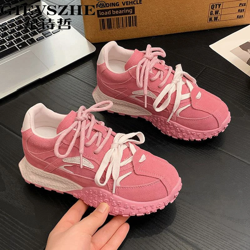 纪诗哲内增高德训鞋女夏季新款时尚百搭厚底休闲运夏季女款厚底