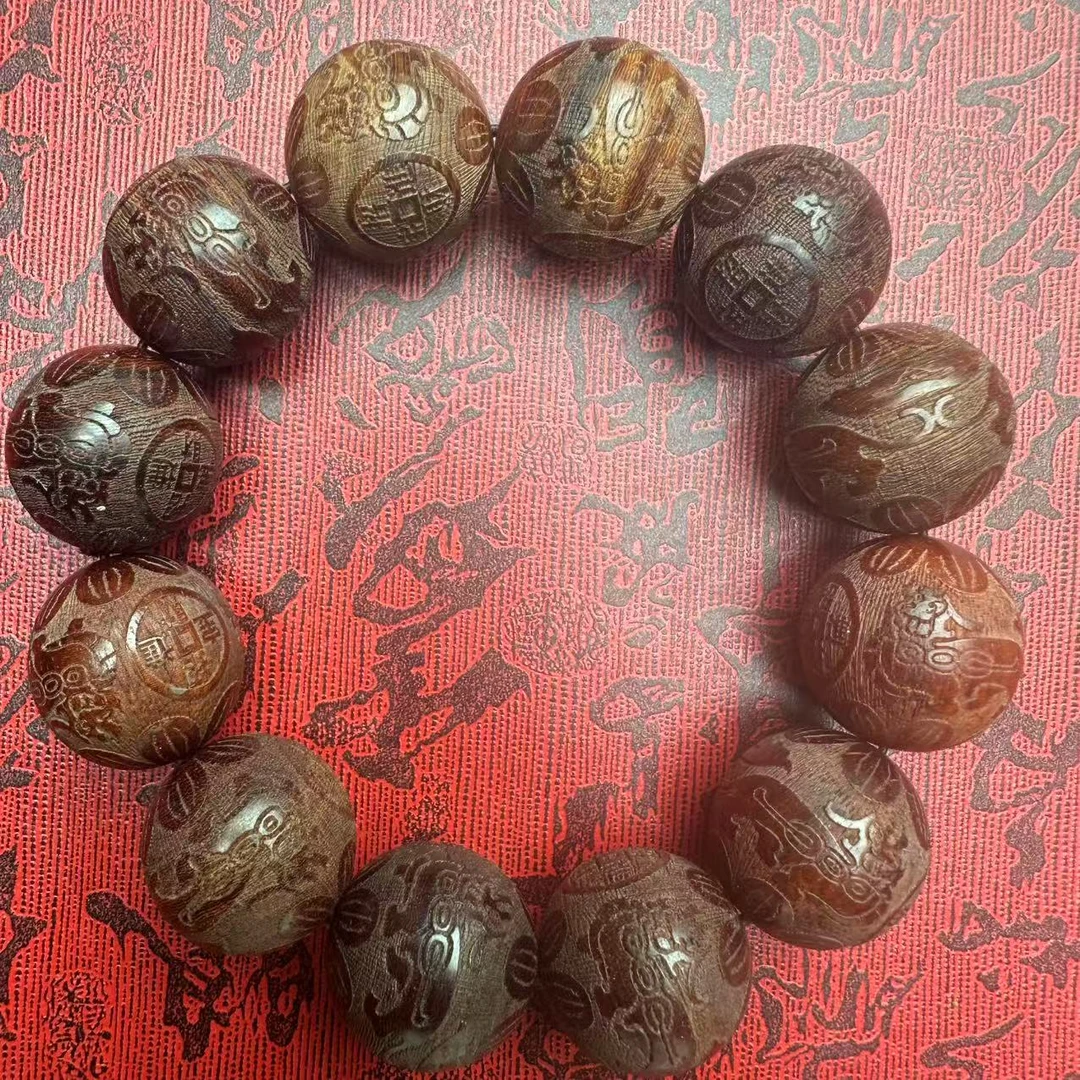 （开总文玩）天然沉香木串654