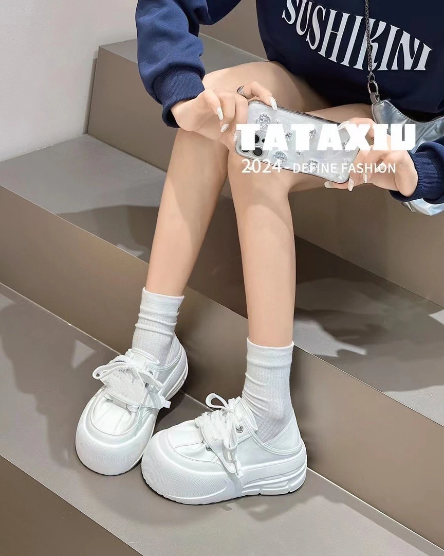 D7巴宝秀厚底百搭休闲板鞋