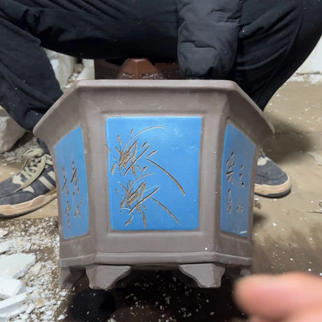 紫砂花盆口径33 28高度22