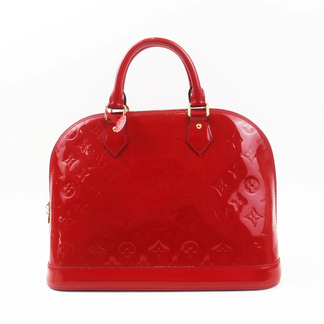 95新 LouisVuitton/路易威登 75172B 漆皮贝壳包ALMA小号手提包