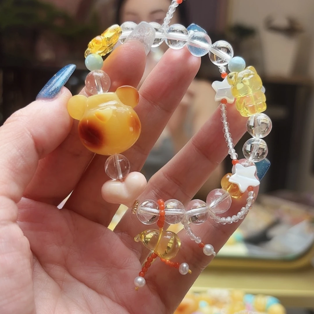 未镶嵌琥珀手链琥珀