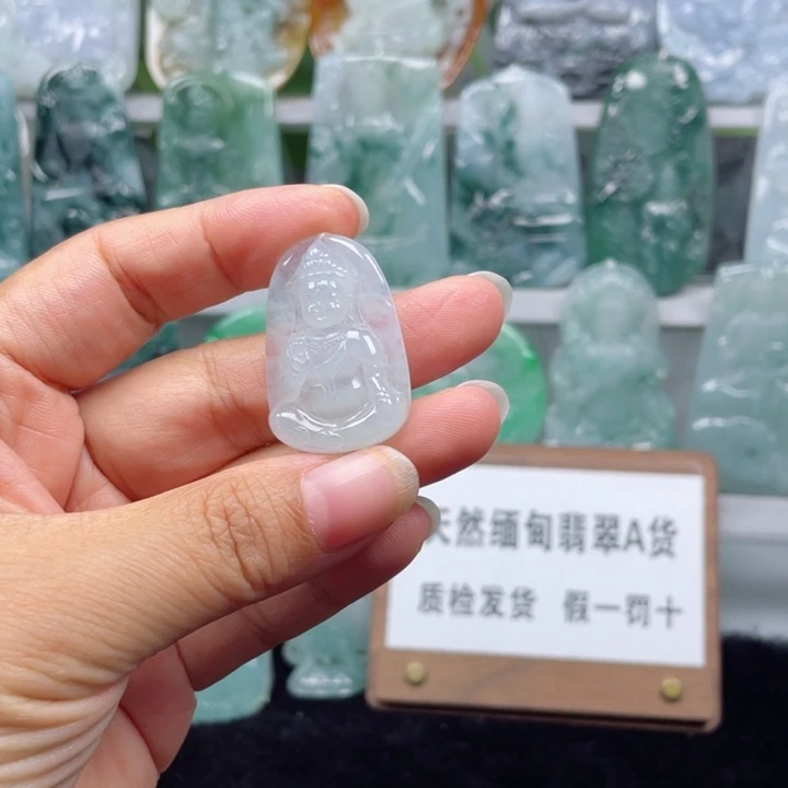 颈饰未镶嵌翡翠宝宝佛