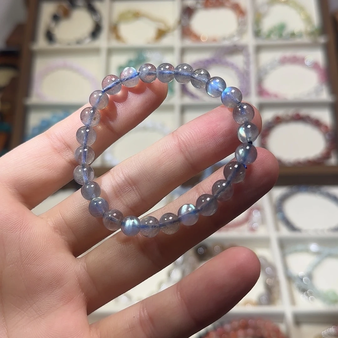 水晶手链未镶嵌月光石手链