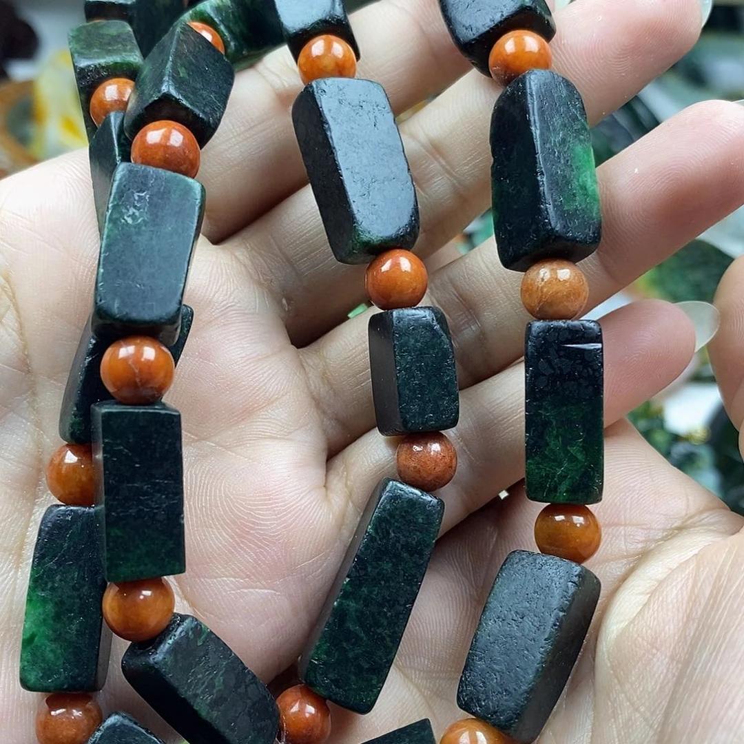 翡翠未镶嵌颈饰海*项链