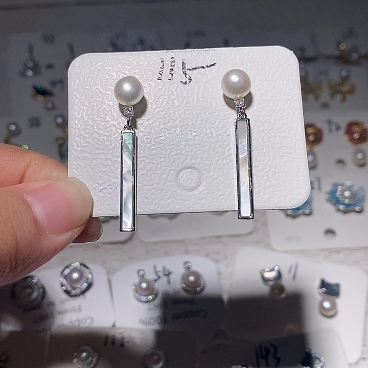 未镶嵌耳饰淡水珍珠