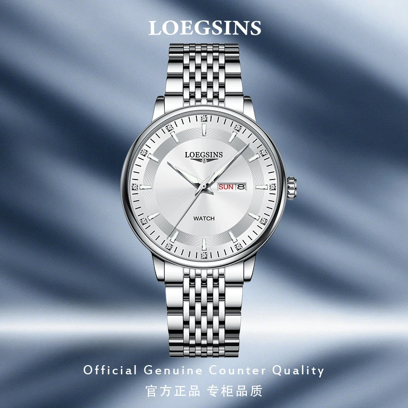 浪  琴瑞士正品男士手表机械表商务时尚潮流休闲防水LOEGSINS腕表