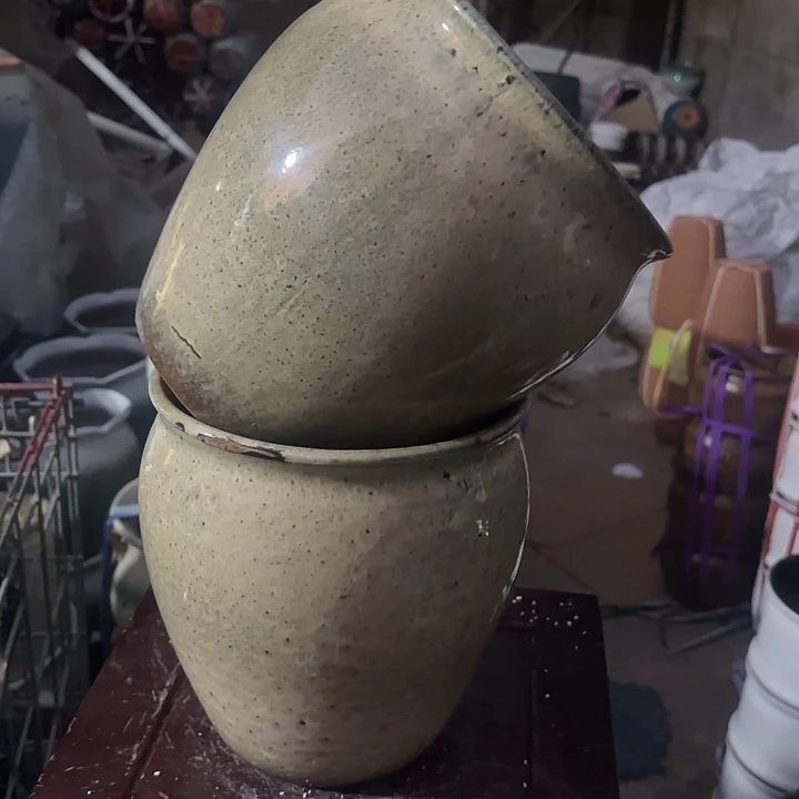 紫砂茶碗微瑕两个口径19高度21