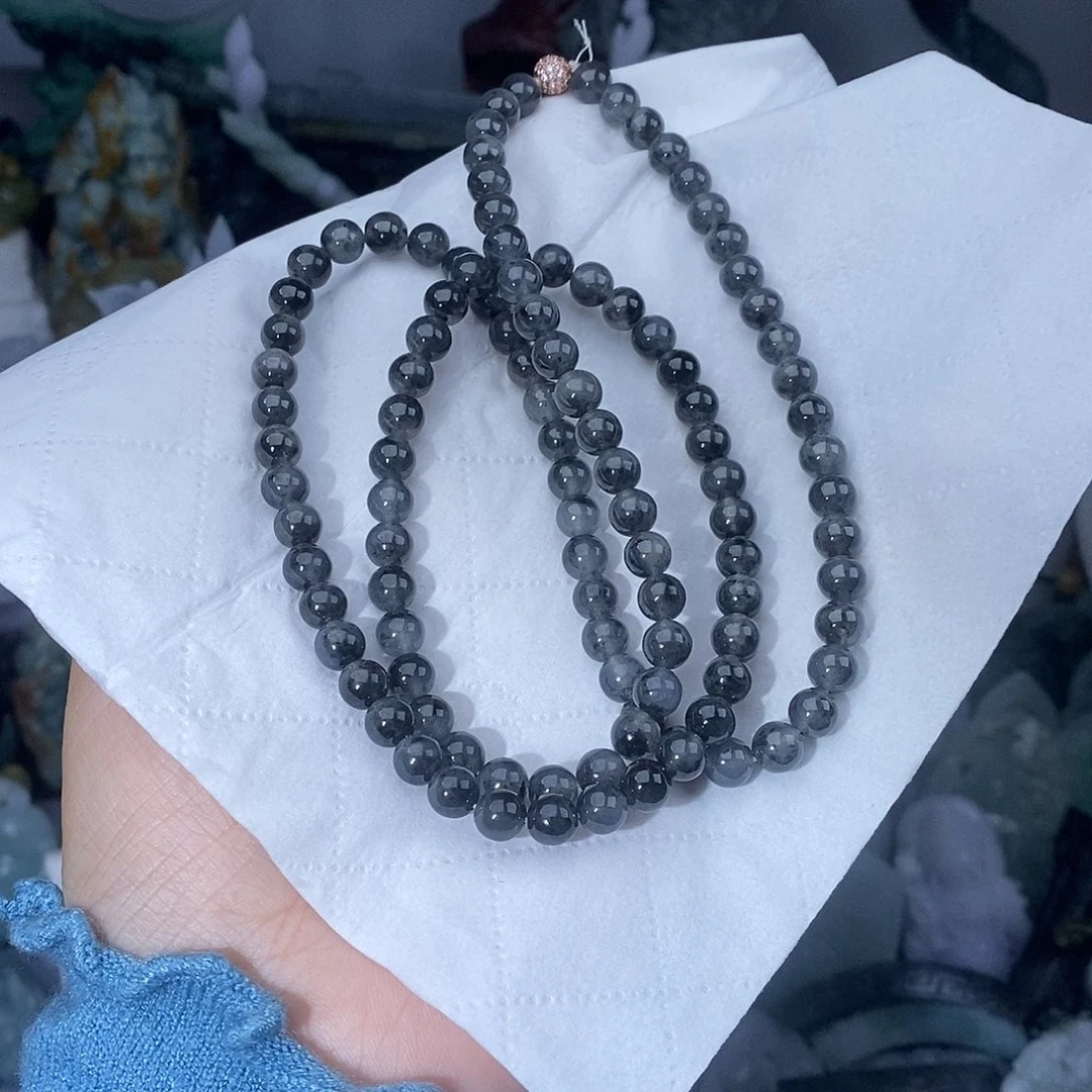 定制翡翠未镶嵌翡翠珠链