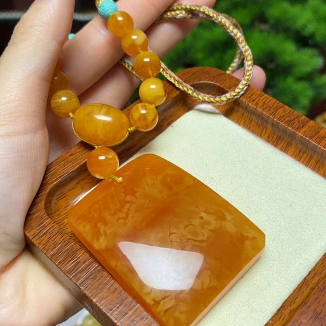 【闪购商品】蜜蜡颈饰未镶嵌项链