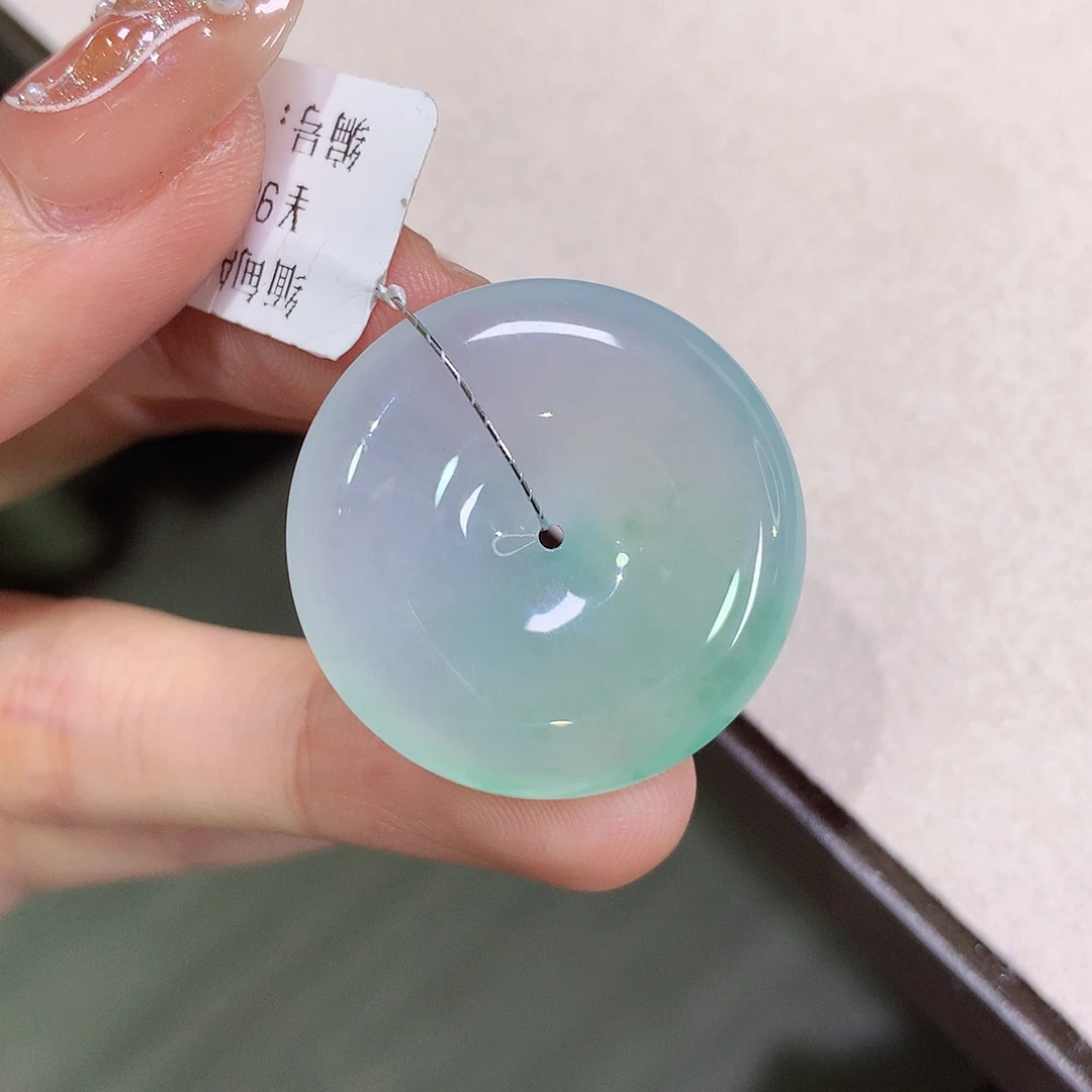 翡翠未镶嵌颈饰27.6-5.9