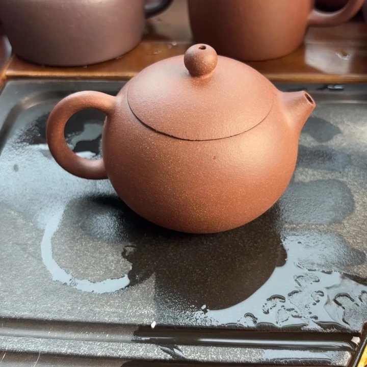 微***v茶壶紫砂紫泥西施200cc