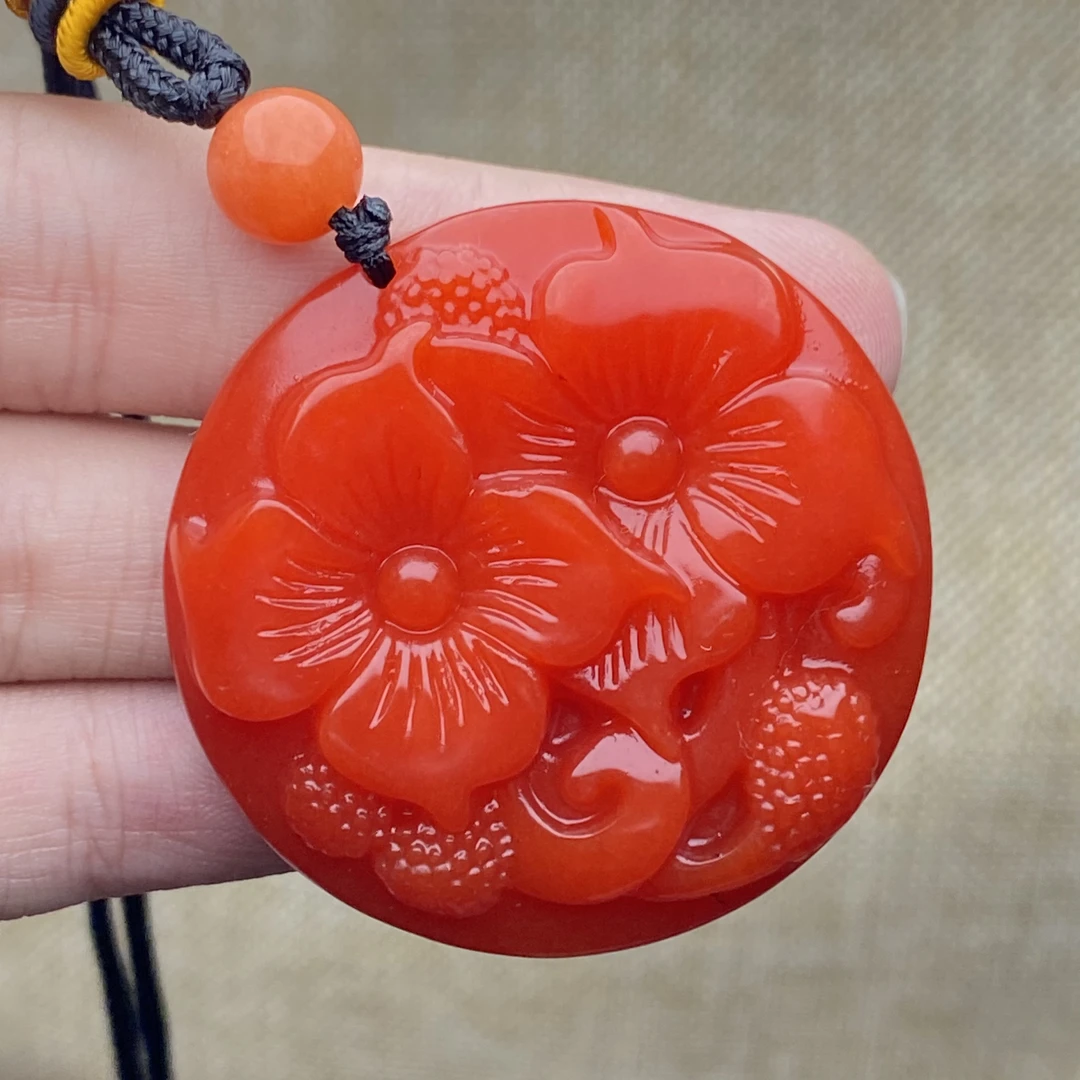 NH-65号精品红富贵圆牌吊坠多样性发一