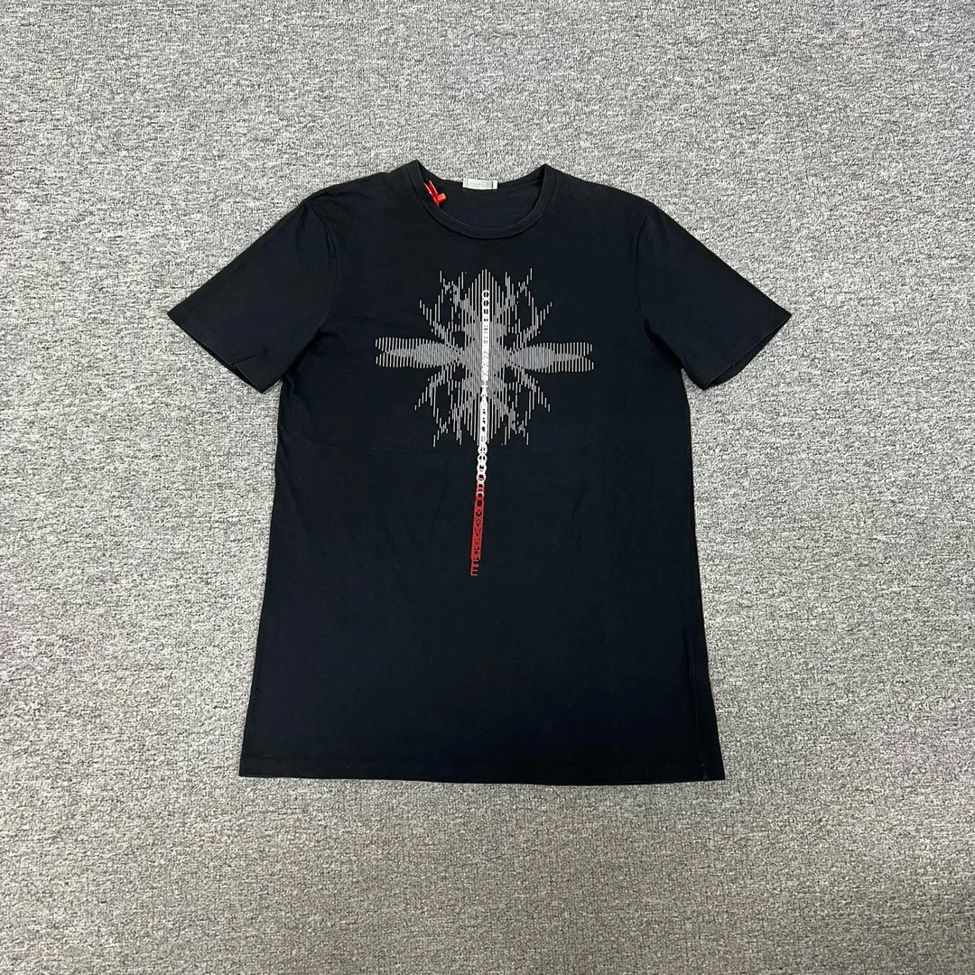 95新 DIOR/迪奥 小蜜蜂 大Logo 短袖T恤 黑色 M码