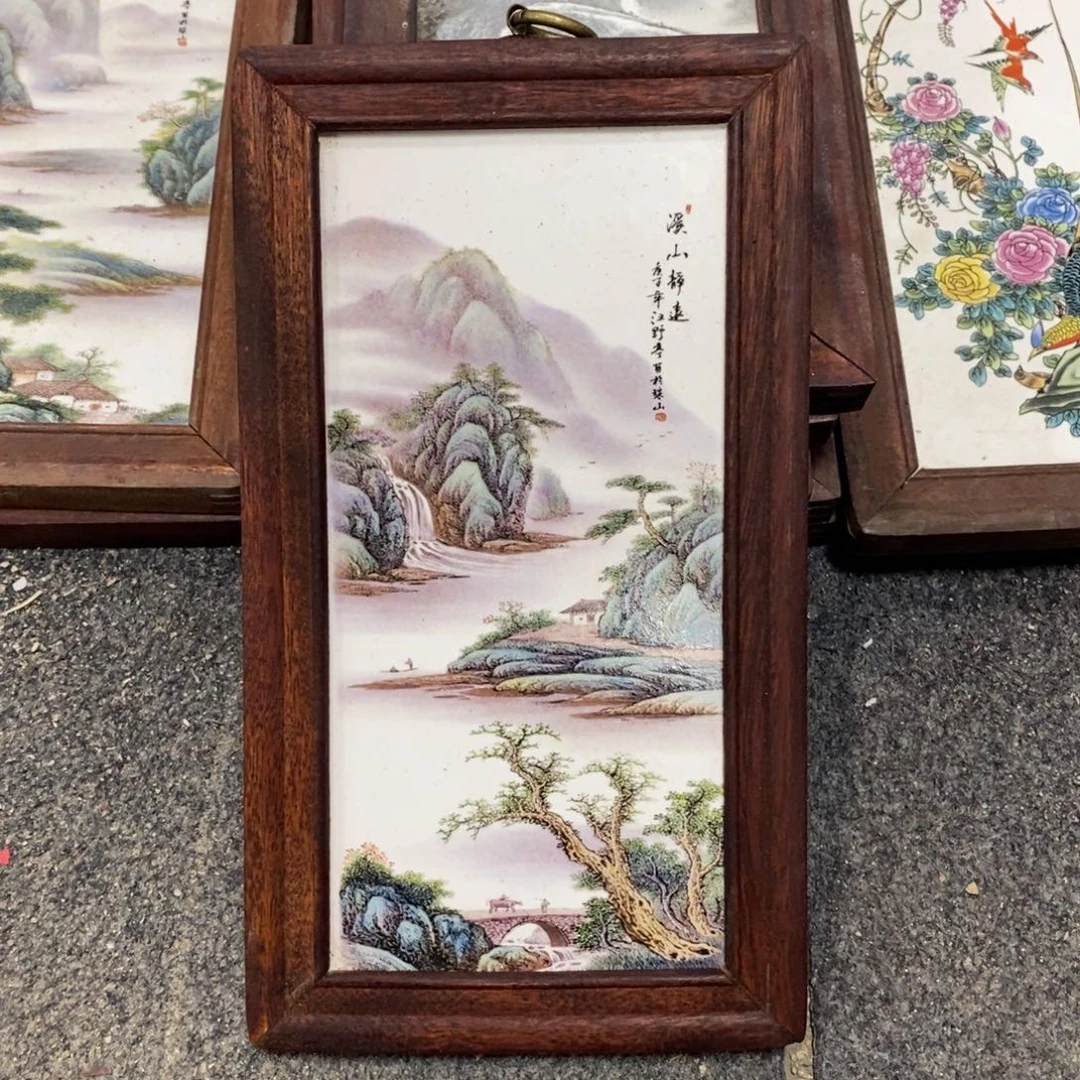 瓷30*16 景德镇瓷板画柴窑烧制