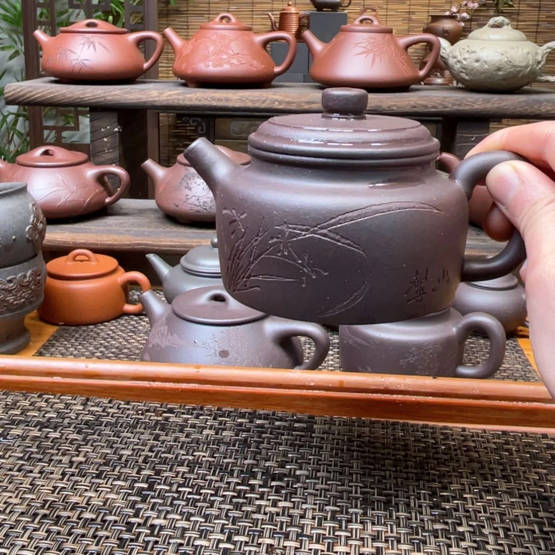 茶壶紫砂宜兴原矿紫砂手工制240