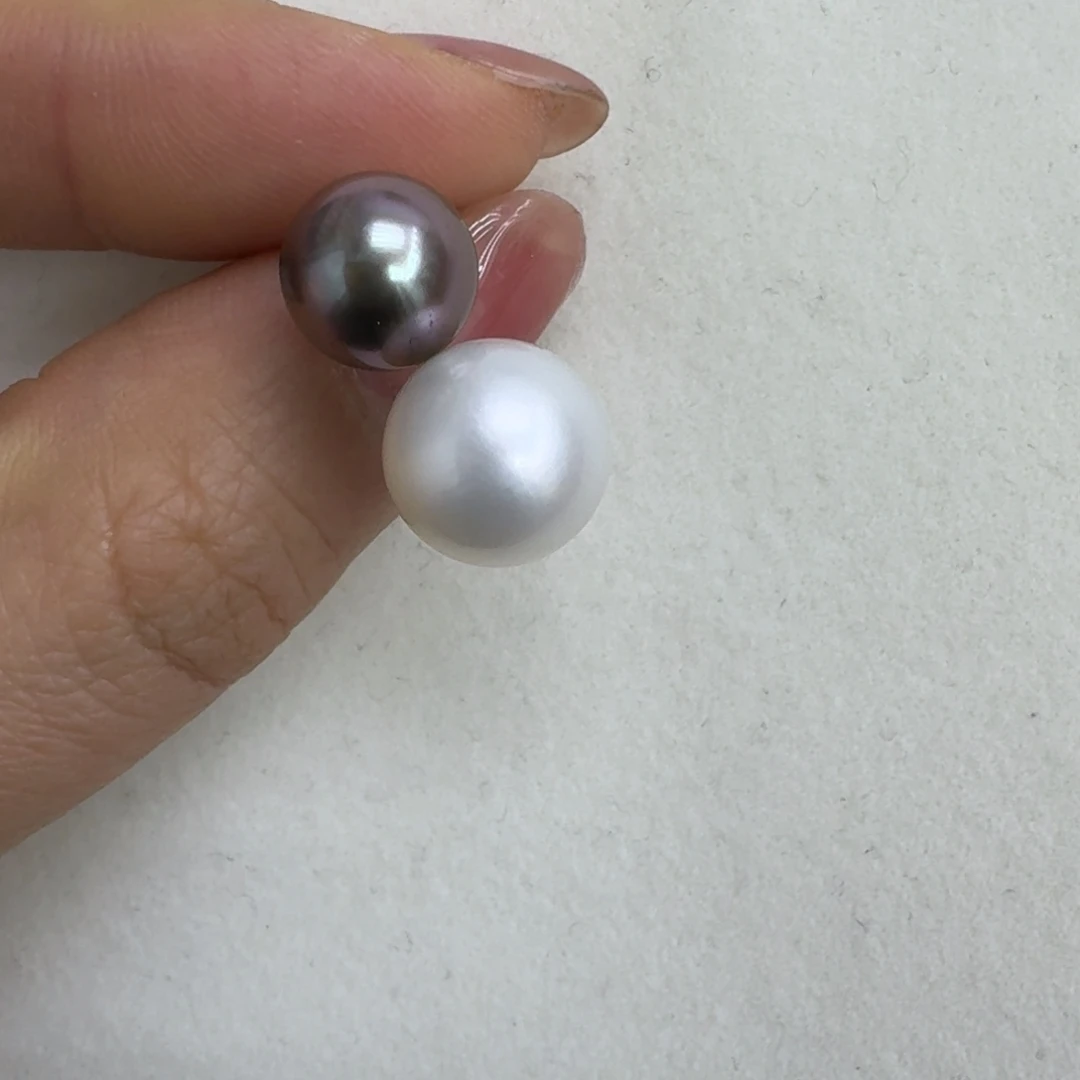 海水珍珠戒指18K金镶嵌