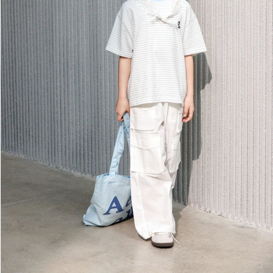 【DYD】潮牌ins美式小众宽松工装裤松紧腰休闲童装休闲裤子D2508