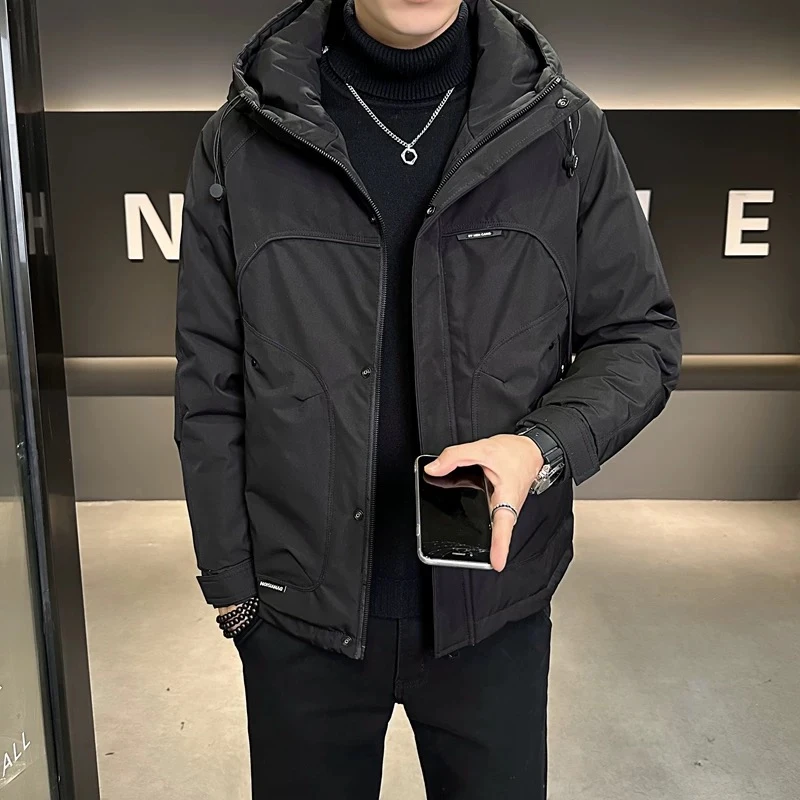 【雪山之巅连帽羽绒服】冬季新款保暖防风时尚休闲御寒冲锋衣-7805