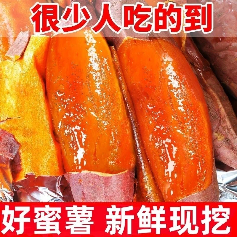 正宗黄心蜜薯新鲜现挖现发沙地种植超甜软糯