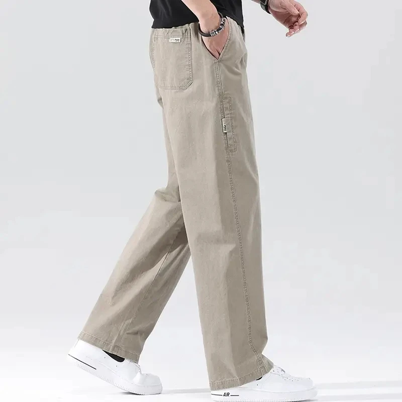法国Cebrodz2025春季美式水洗直筒棉工装休闲裤男装百搭潮流