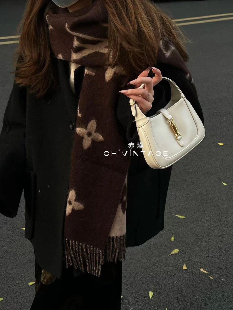 95新 GUCCI/古驰 3647 白金mini jackie 1961单肩斜挎包