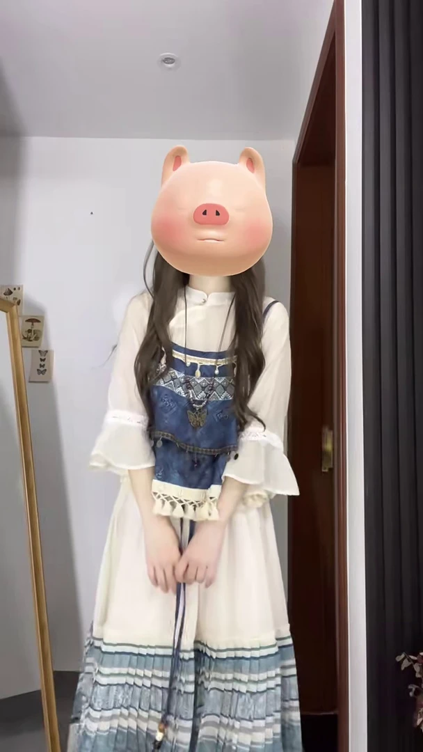 2025夏季新款国风新中式汉服民族风刺绣印花吊带半身裙三件套女潮