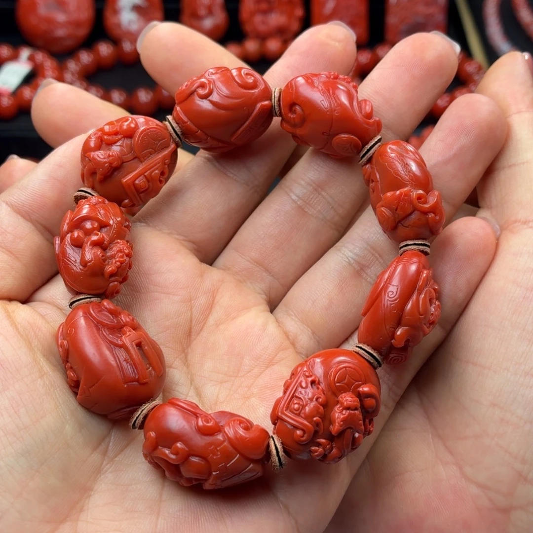 离***方南红玛瑙未镶嵌颈饰