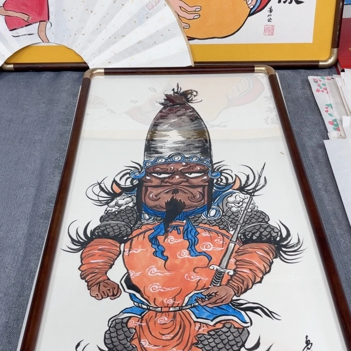 国画手绘禅意画一物一拍