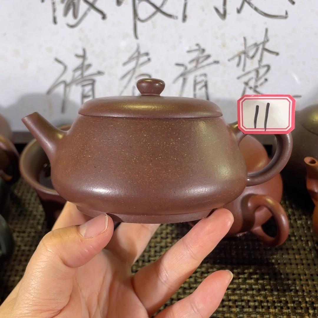 紫砂茶壶大口瓢微瑕全手