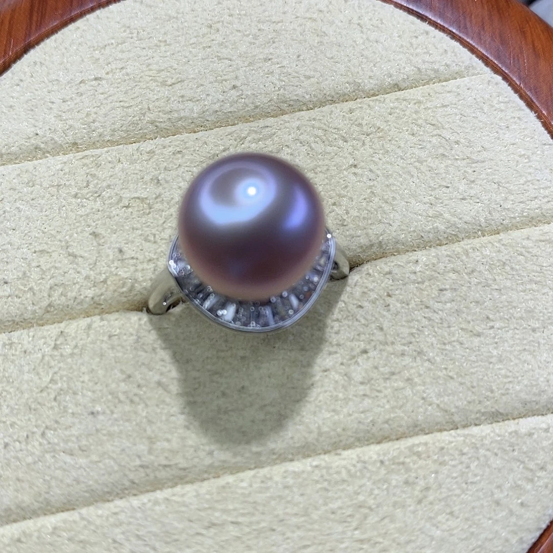 合金戒指淡水珍珠